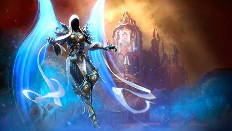 heroes of the storm, Auriel (Diablo), Video games HD Wallpaper Desktop Background