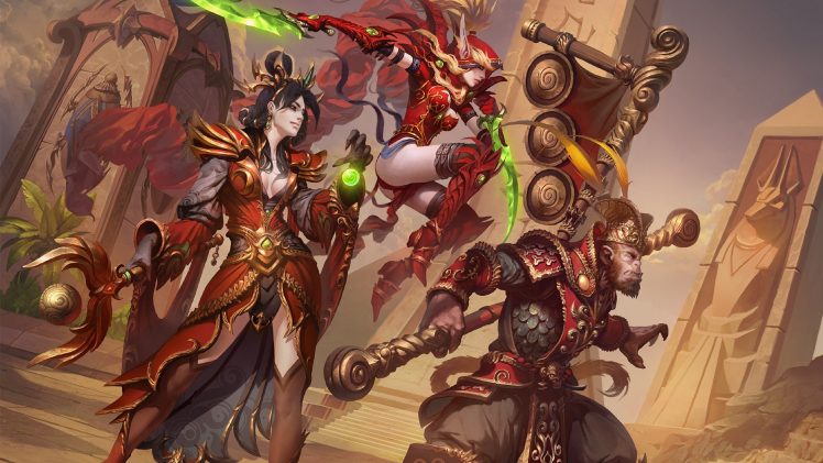 Li Ming, Samuro (Warcraft), Heroes of the storm, Monkey King, Valeera HD Wallpaper Desktop Background
