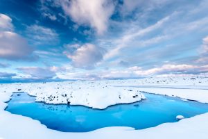 winter, Road, Sky, Water, Clouds, Snow, Iceland
