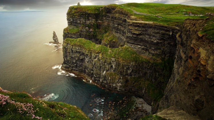 sea, Rocks, Horizon, Ireland HD Wallpaper Desktop Background