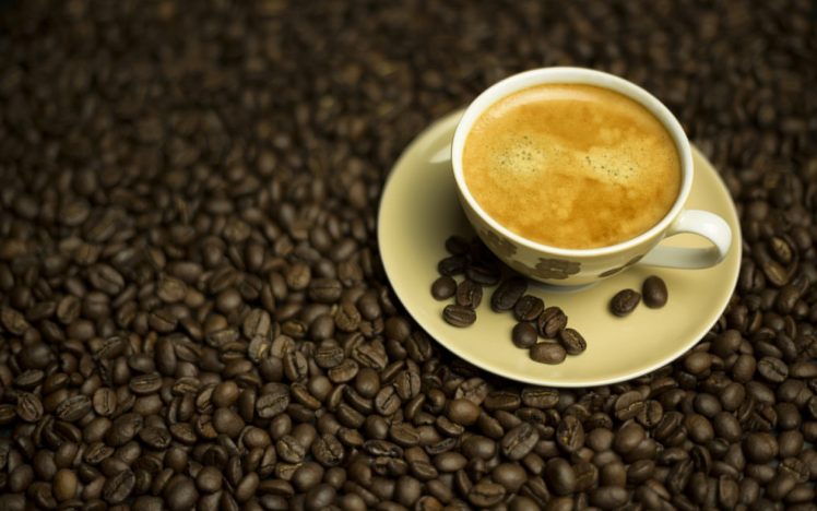 coffee, Cup, Coffee beans HD Wallpaper Desktop Background
