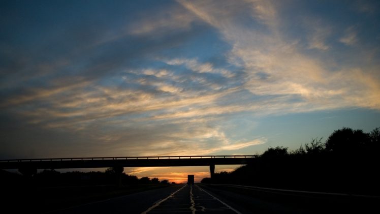 bridge, Photography, Road, Evening, Sunset HD Wallpaper Desktop Background
