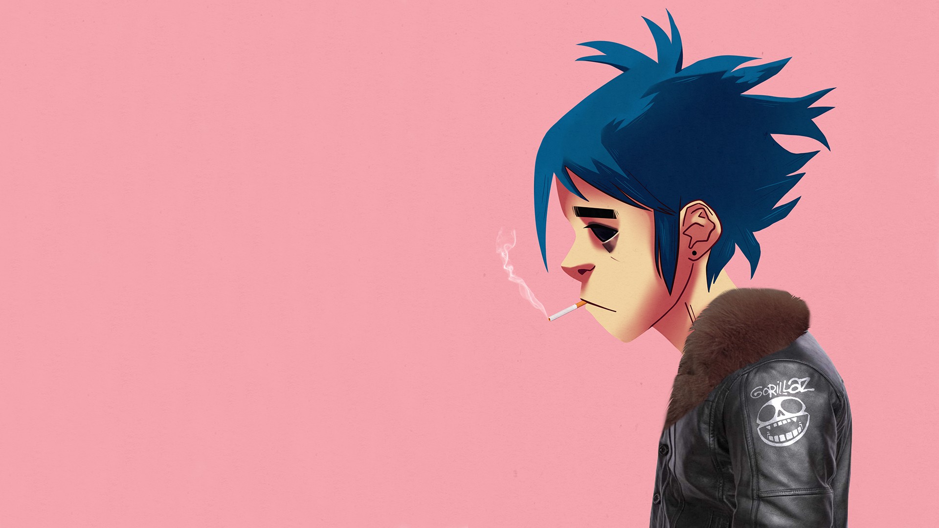Gorillaz 2d Simple Background Smoking Wallpapers Hd Desktop And Mobile Backgrounds