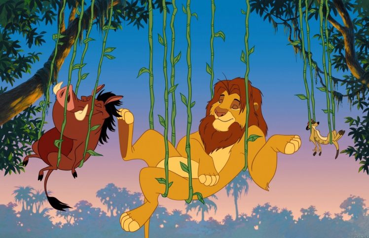 Simba, The Lion King, Disney, Timon, Pumba HD Wallpaper Desktop Background