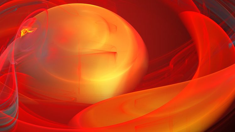 fractal, Apophysis, Abstract, Shapes, Red, Orange, Digital art HD Wallpaper Desktop Background