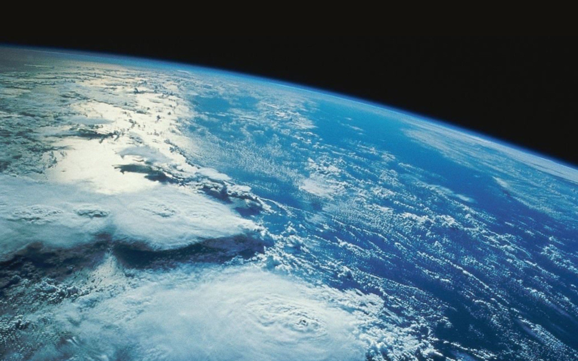 space, Planet, Earth, River, Clouds, Atmosphere Wallpaper