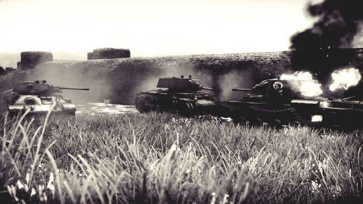 War Thunder, Tank, War, T 34, KV 1, World War II HD Wallpaper Desktop Background