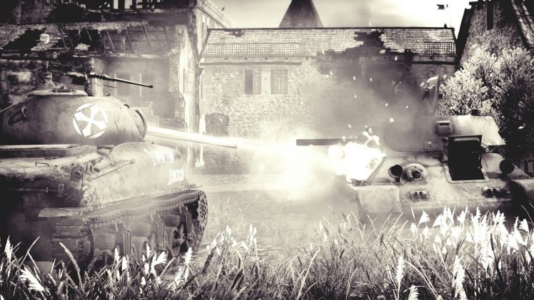 War Thunder, War, M4 Sherman, T 34, Tank, World War II HD Wallpaper Desktop Background