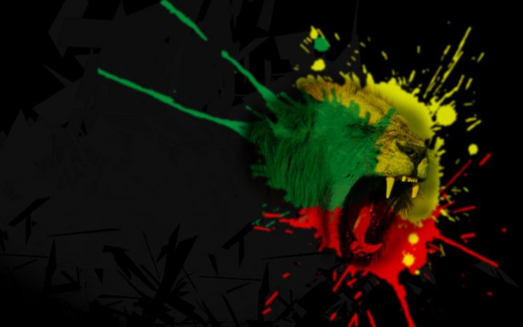Rasta, Rastafari, Cannabis, Lion HD Wallpaper Desktop Background