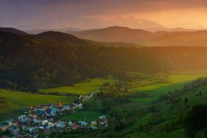 nature, Landscape, Mountains, Forest, Village, Hills, Slovenia