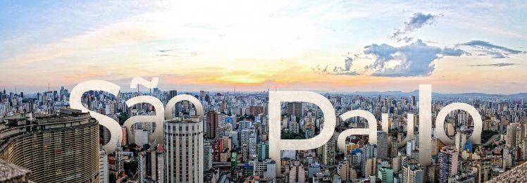 albinos, São Paulo, Cityscape, Building, Brazil, Typography, Digital art HD Wallpaper Desktop Background