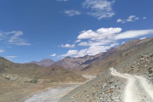 landscape, Desert, Road, Clouds, Himalayas, Valley