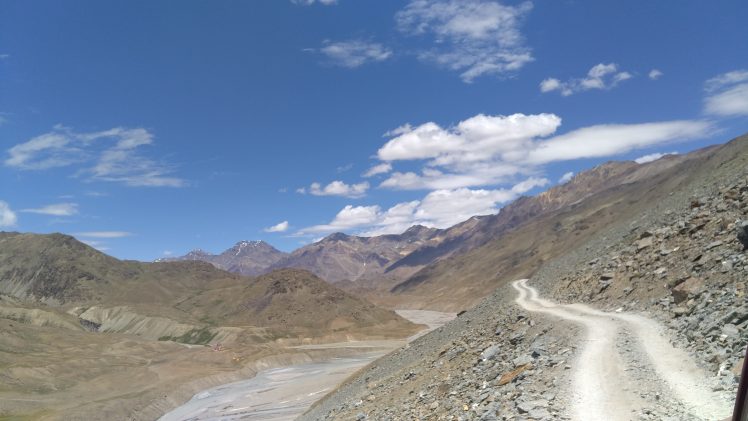 landscape, Desert, Road, Clouds, Himalayas, Valley HD Wallpaper Desktop Background