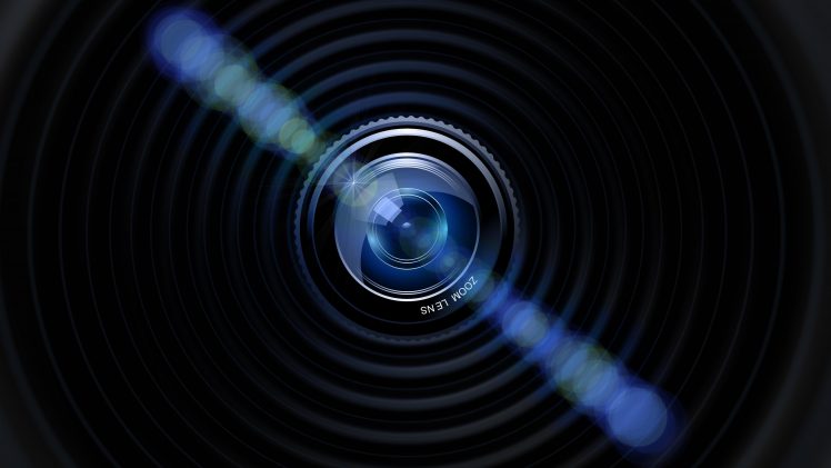 camera, Lens, Blue, Black, Dark, Photography Wallpapers HD / Desktop and  Mobile Backgrounds