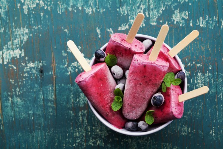 dessert, Fruit, Popsicle, Food, Blueberries HD Wallpaper Desktop Background