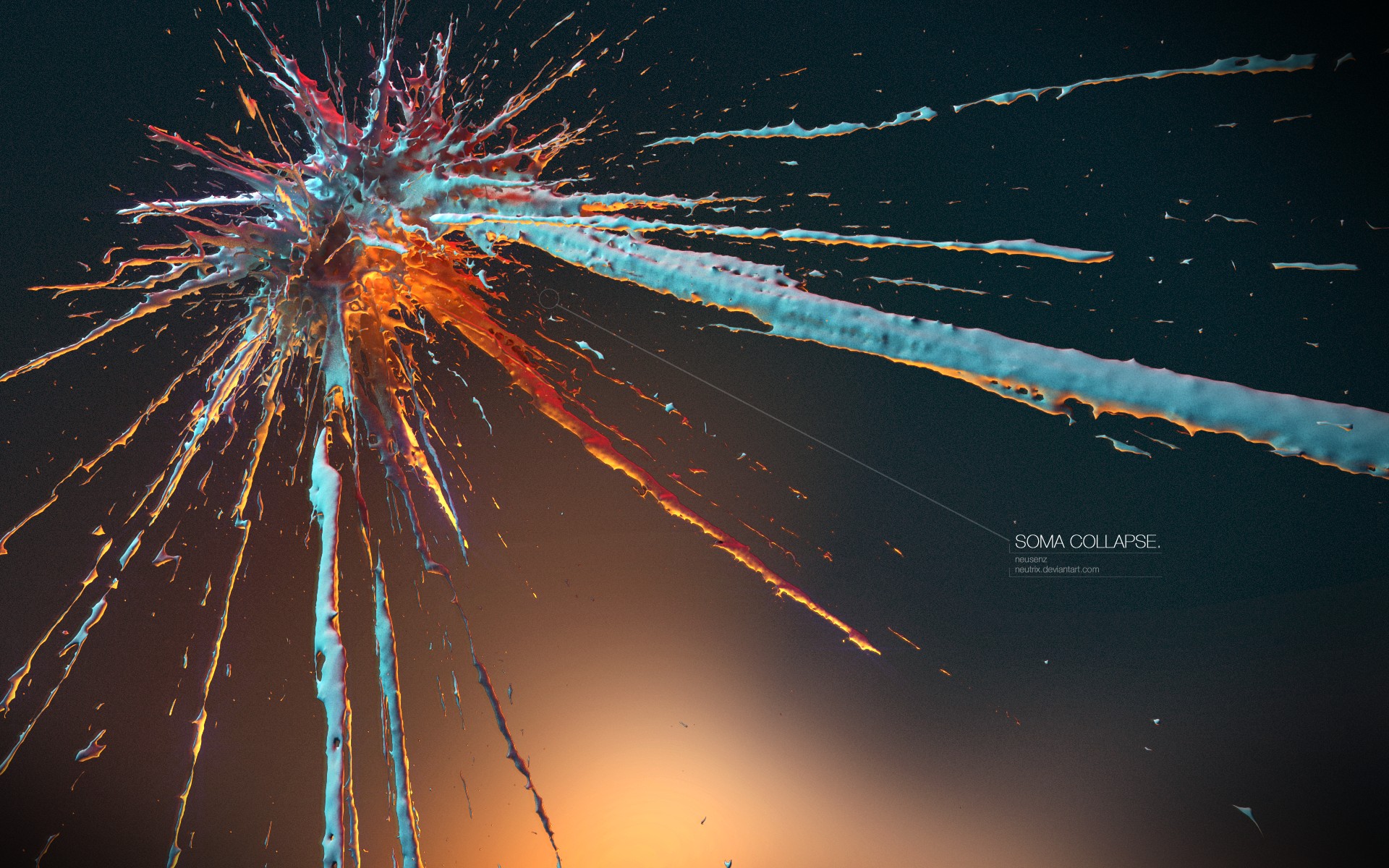 abstract, Splashes Wallpaper