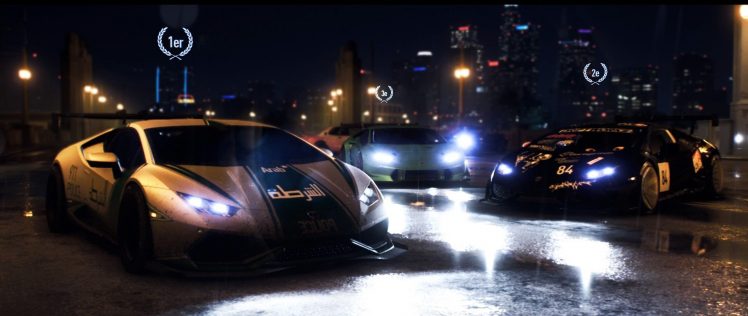 police, Need for Speed, Multiplayer, PlayStation 4, Lamborghini, Dubai, United Arab Emirates HD Wallpaper Desktop Background