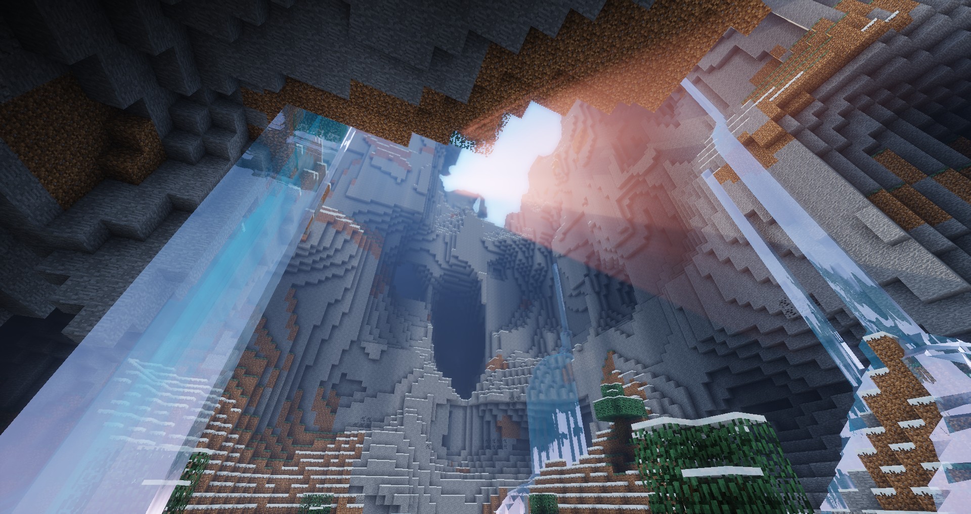 What is the title of this picture ? Minecraft, Nature, Video games, Cave Wallpapers HD / Desktop and Mobile