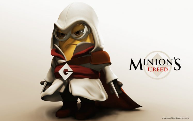 minions, Despicable Me, Assassins Creed, Crossover, Video games, Movies, 3D, Cartoon, Fan art HD Wallpaper Desktop Background