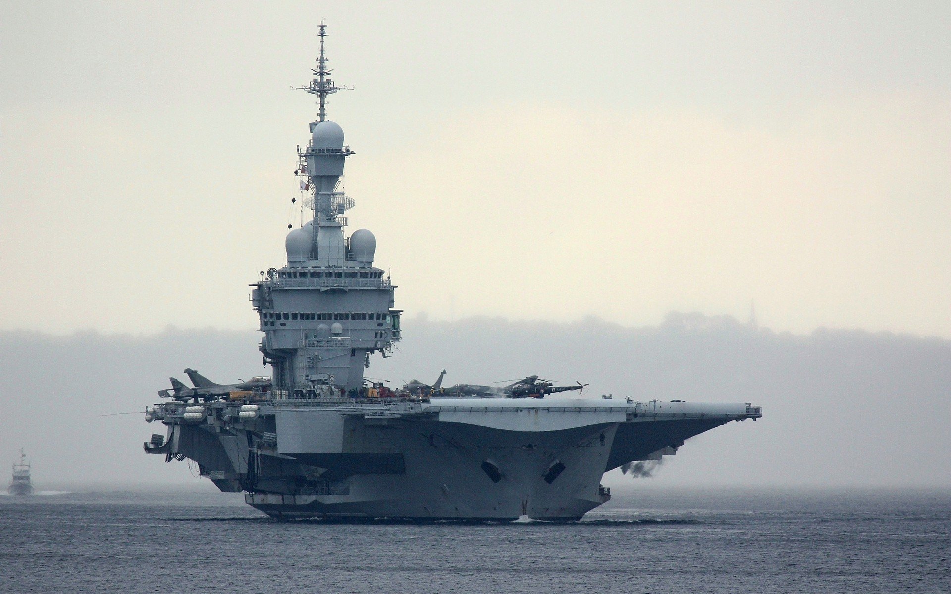 Charles de Gaulle, Aircraft carrier, French navy Wallpaper