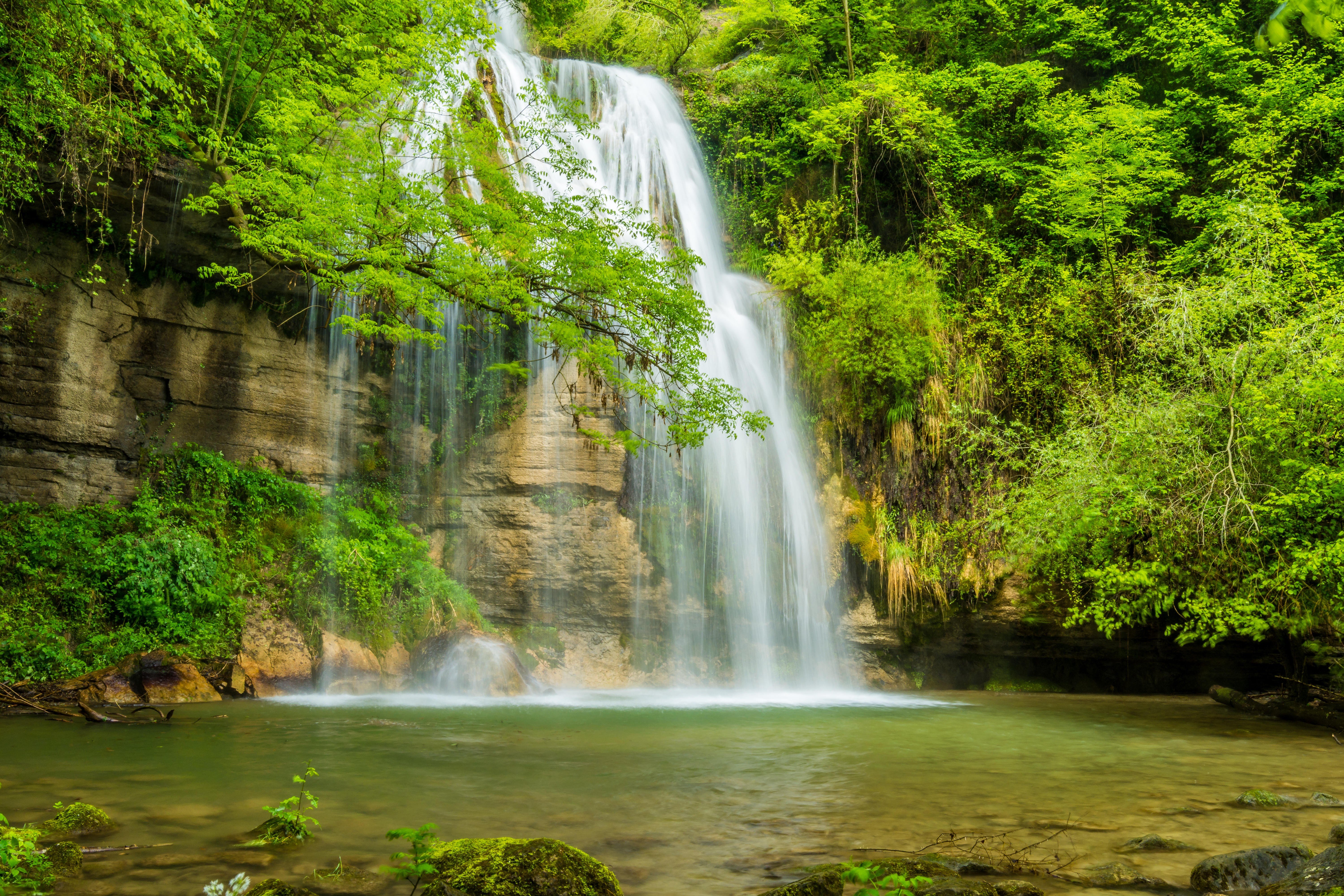waterfall, River, Rocks, Trees, Water,   landscape, Nature Wallpaper