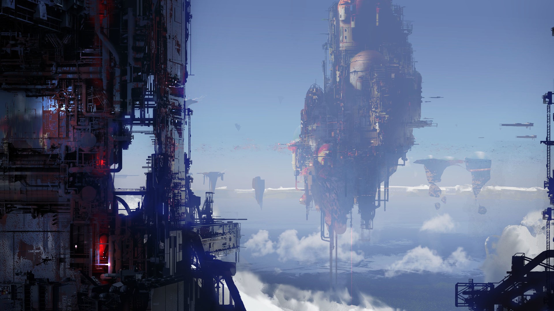 digital art, Architecture, Science fiction Wallpaper