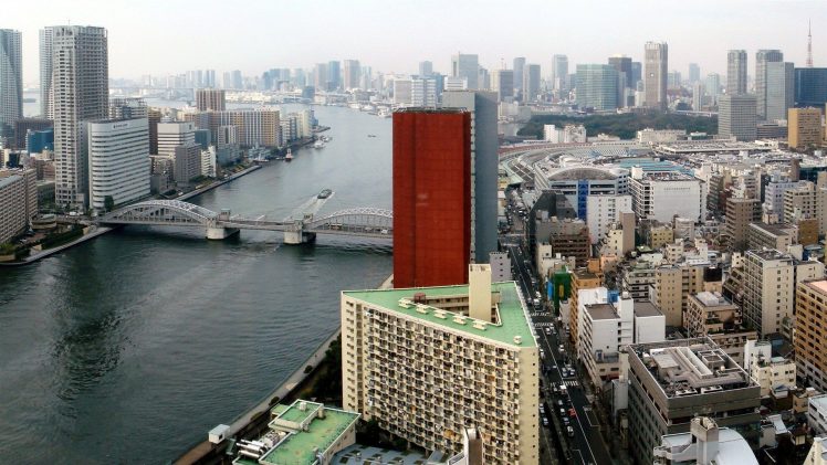 Japan, Tokyo, City, Cityscape, Water, Panorama HD Wallpaper Desktop Background