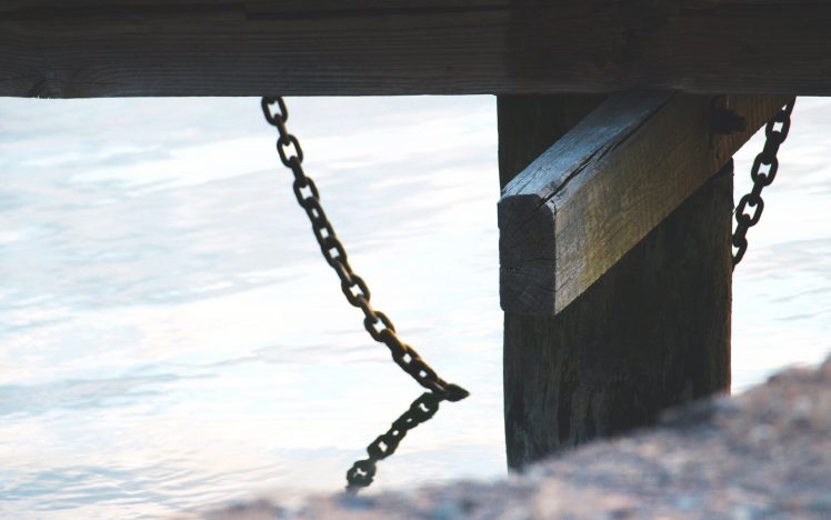 water, Chain link, Reflection, Nature, Pier, Wharf HD Wallpaper Desktop Background