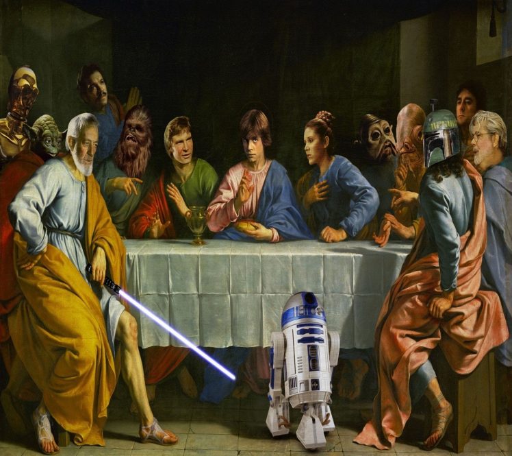 Yoda, R2 D2, C 3PO, Luke Skywalker, Princess Leia, Boba Fett, Wookiees, Chewbacca, Admiral Ackbar, Obi Wan Kenobi, Han Solo, Lando Calrissian,  Nien Nunb, George Lucas, Star Wars, Jedi HD Wallpaper Desktop Background