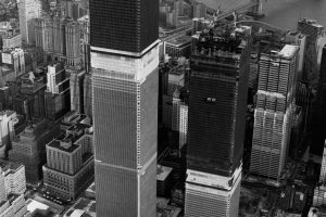 New York City, World Trade Center, Construction site, Monochrome, Historic