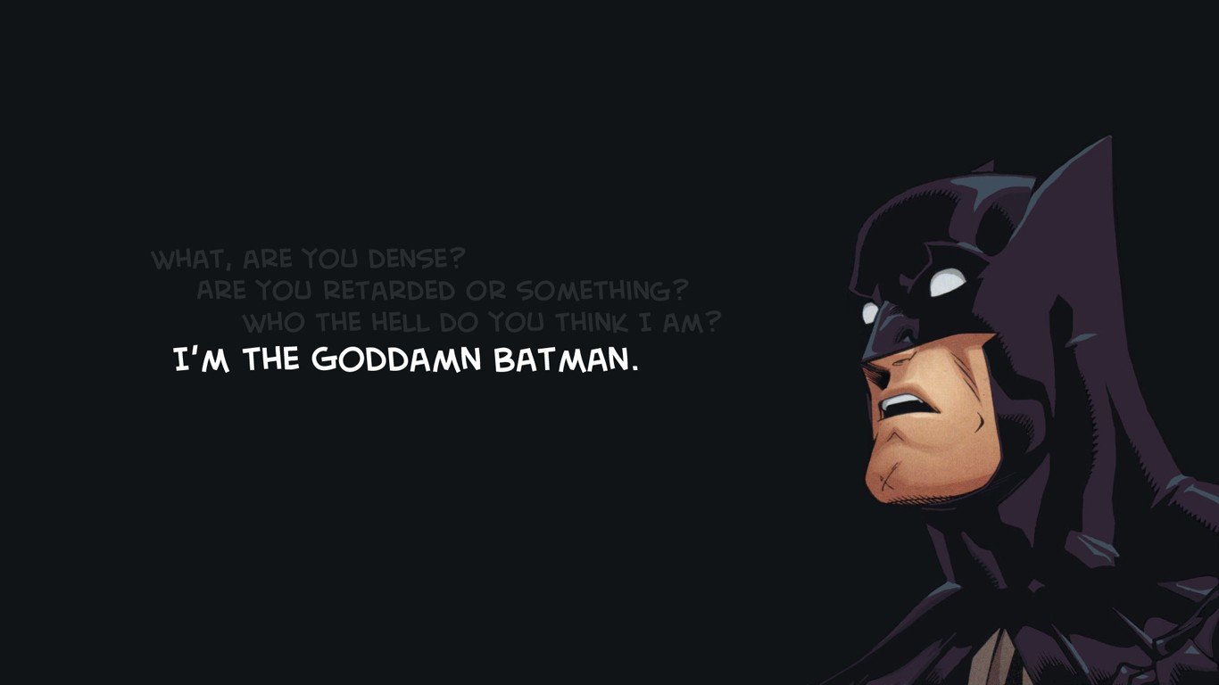 Batman, Humor, Superhero Wallpaper