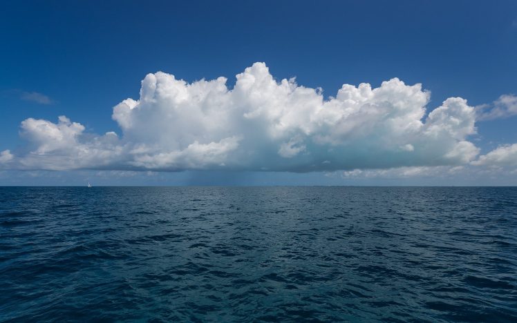 clouds, Sky, Sea, Nature HD Wallpaper Desktop Background