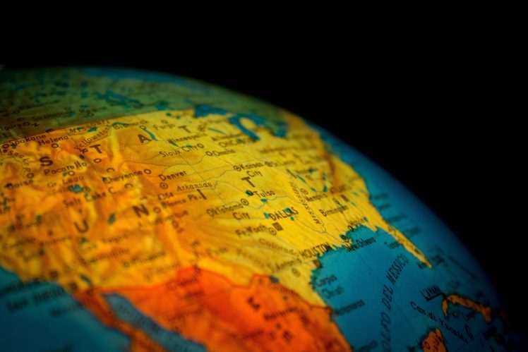 minimalism, USA, Mexico, World map, Globes, North America HD Wallpaper Desktop Background