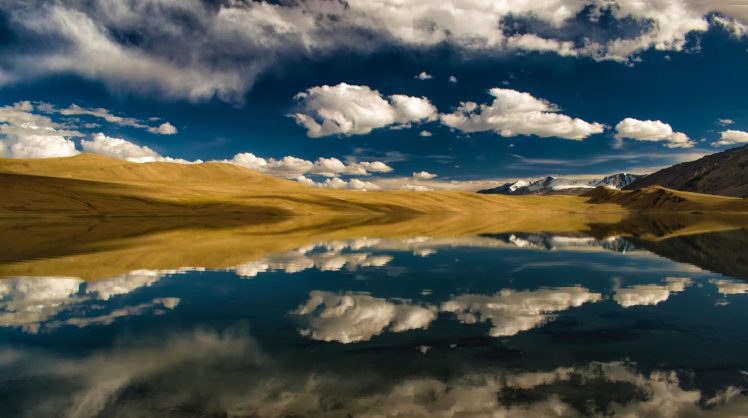 clouds, Lake, Water, Sky, Mountains HD Wallpaper Desktop Background