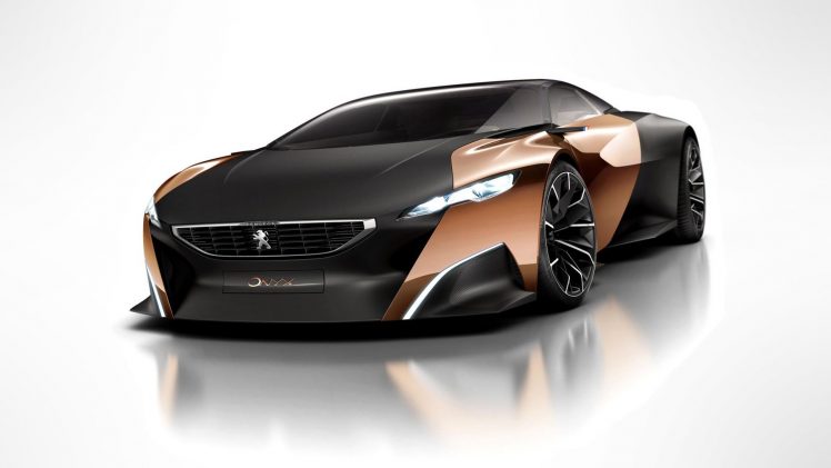 Peugeot Onyx Concept, Car, Vehicle, Concept cars, Simple background HD Wallpaper Desktop Background