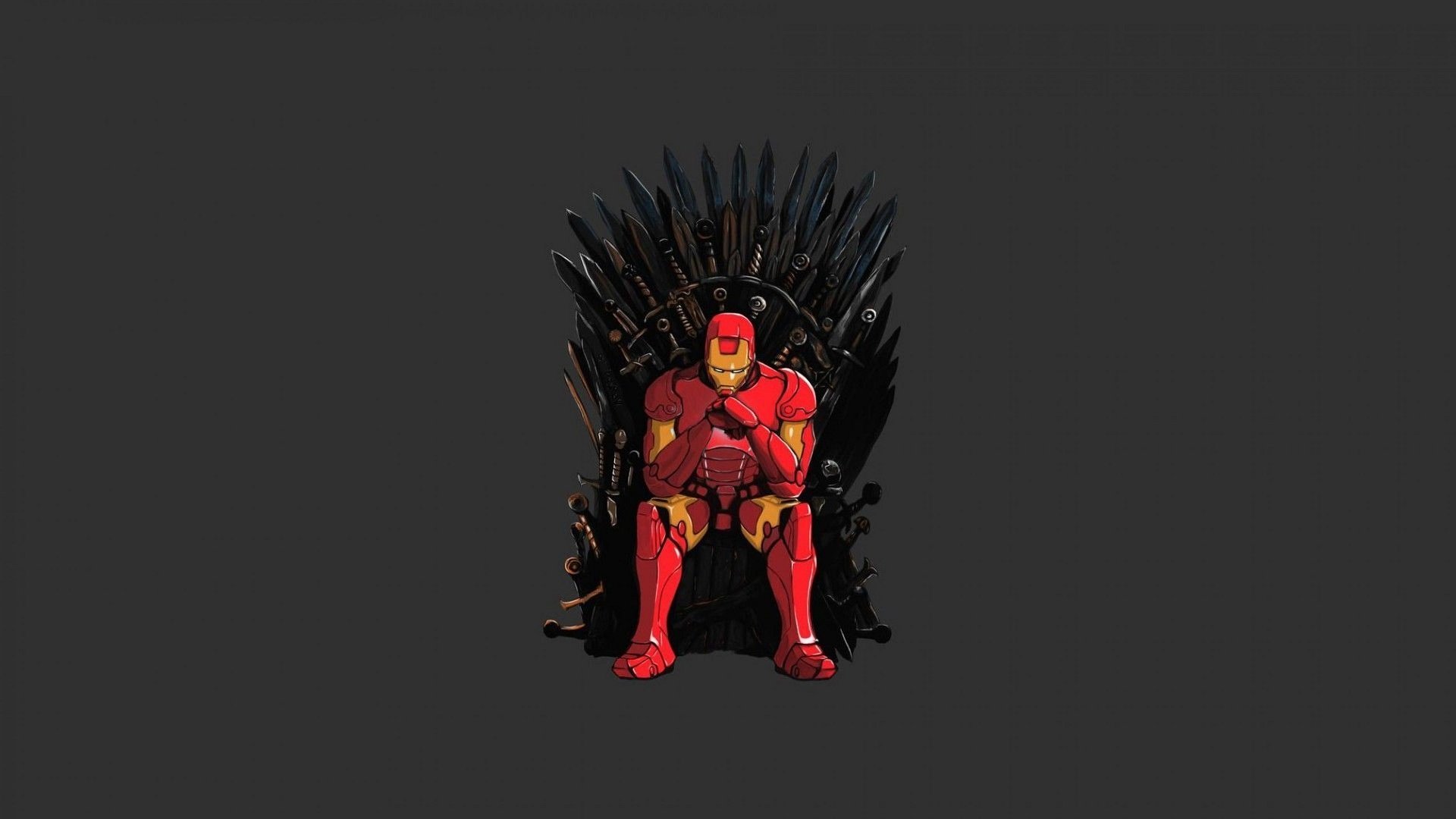 Iron Man, Game of Thrones, Iron Throne, Crossover Wallpaper