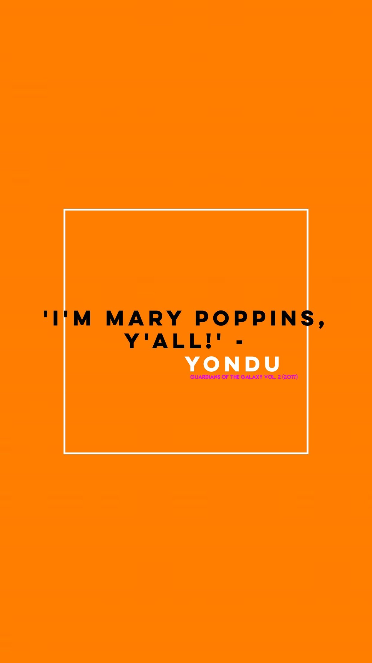 Yondu Udonta, Marvel Cinematic Universe, Movies, Quote, Guardians of the Galaxy, Typography, Minimalism, Orange background Wallpaper