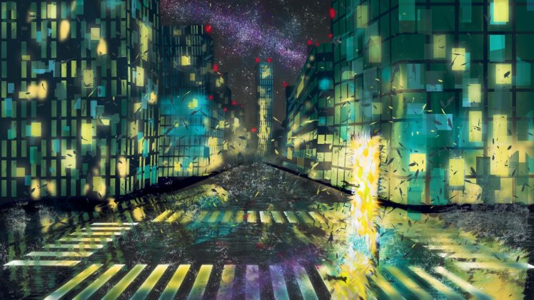 science fiction, Artwork, Cityscape HD Wallpaper Desktop Background