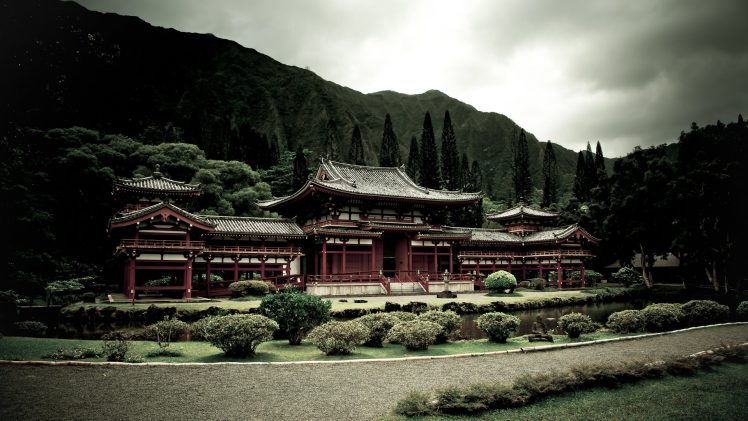 monastery, Building, Mountains, Plants, Asian architecture HD Wallpaper Desktop Background