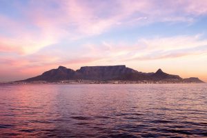 Cape Town, Table Mountain, South Africa, Sea, Clouds