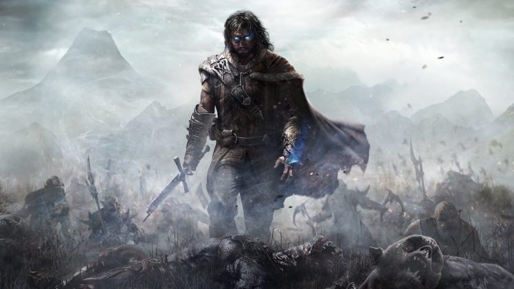 orcs, Men, Middle earth: Shadow of Mordor, Video games, The Lord of the Rings, Artwork, Fantasy art, Orc, Sword, Cape HD Wallpaper Desktop Background