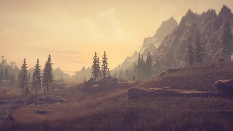 The Elder Scrolls V: Skyrim, Video games, Mountains HD Wallpaper Desktop Background