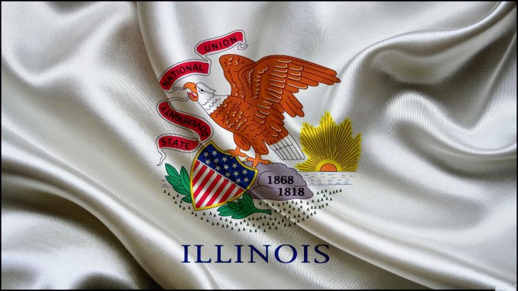 flag, Illinois HD Wallpaper Desktop Background