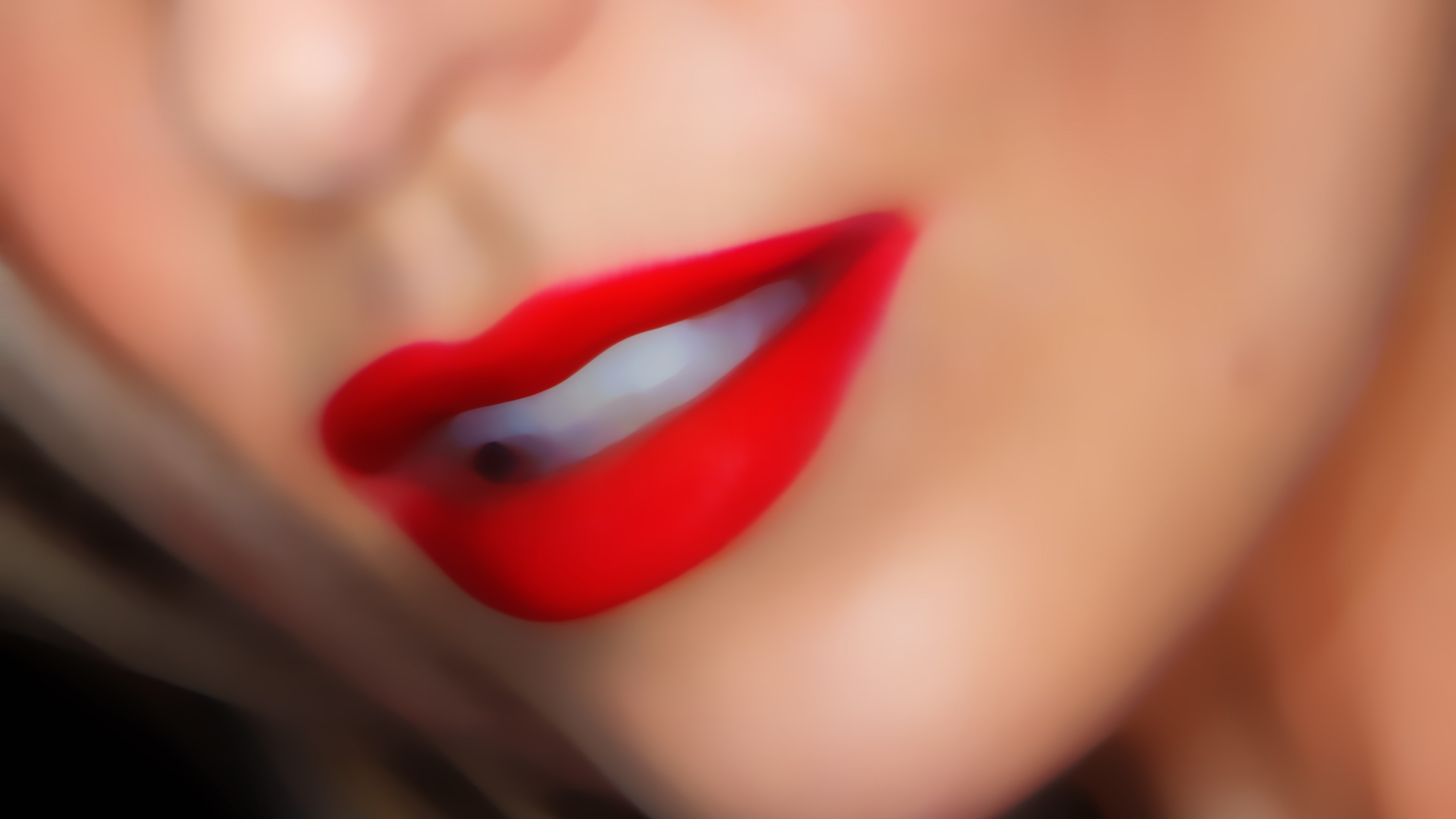 women, Teeth, Necks, Nose, Face, Red lipstick, Skin Wallpapers HD / Desktop...