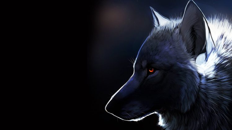 wolf, Nature, Fantasy art, Glowing eyes, Dark, Animals Wallpapers HD / Desktop and Mobile ...