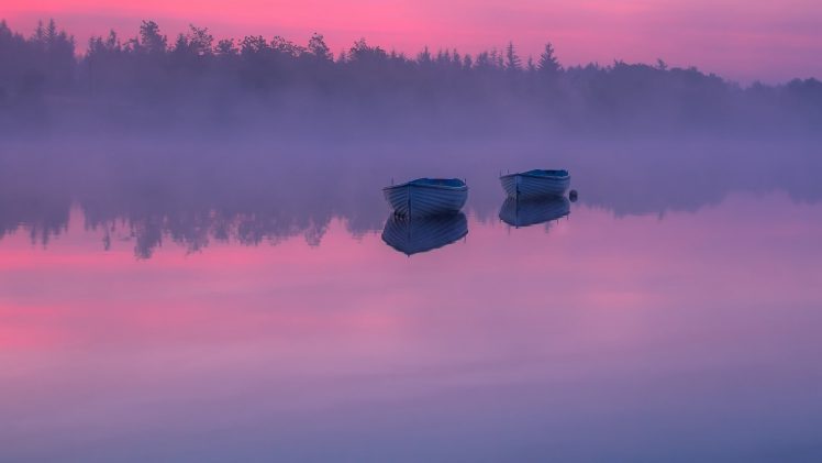 reflection, Boat, Water, Nature HD Wallpaper Desktop Background