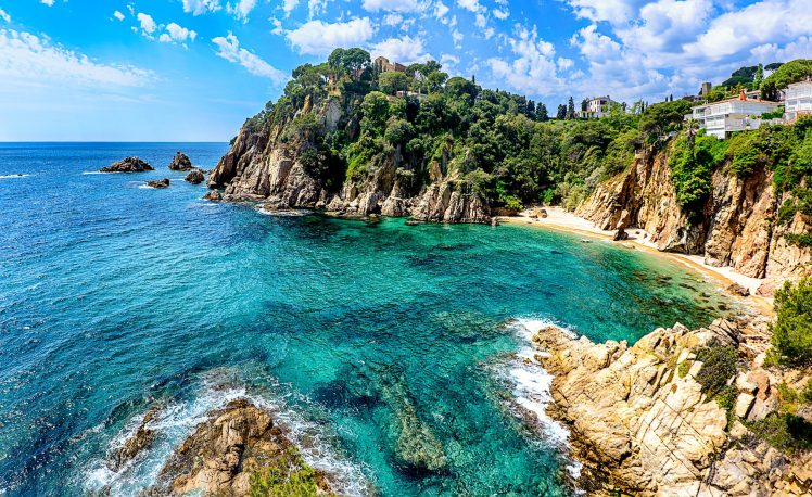 sea, Coast, Nature, Landscape, Costa Brava, Spain HD Wallpaper Desktop Background