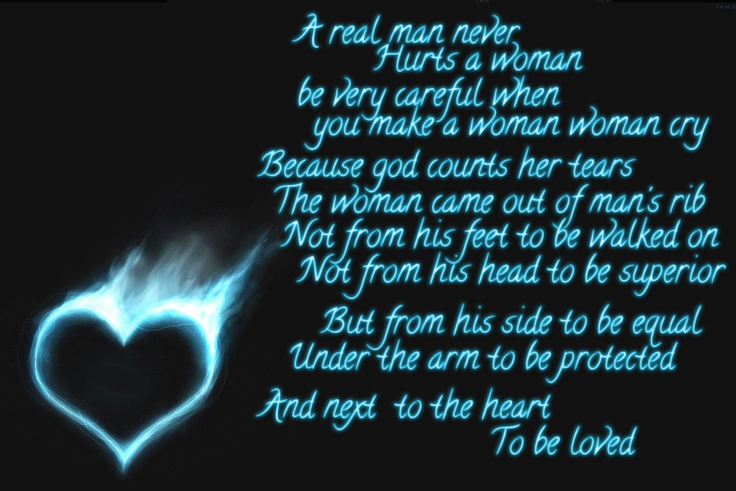 heart, Quote, Blue flames, Fire Wallpaper