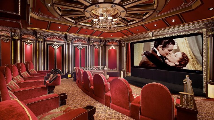 home Theater, Interior, Movie sets, Movies HD Wallpaper Desktop Background