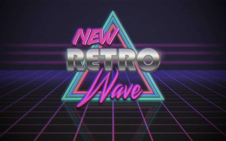 Retro style, Neon, Vintage, Digital art, 1980s, Synthwave, Typography, New Retro Wave HD Wallpaper Desktop Background